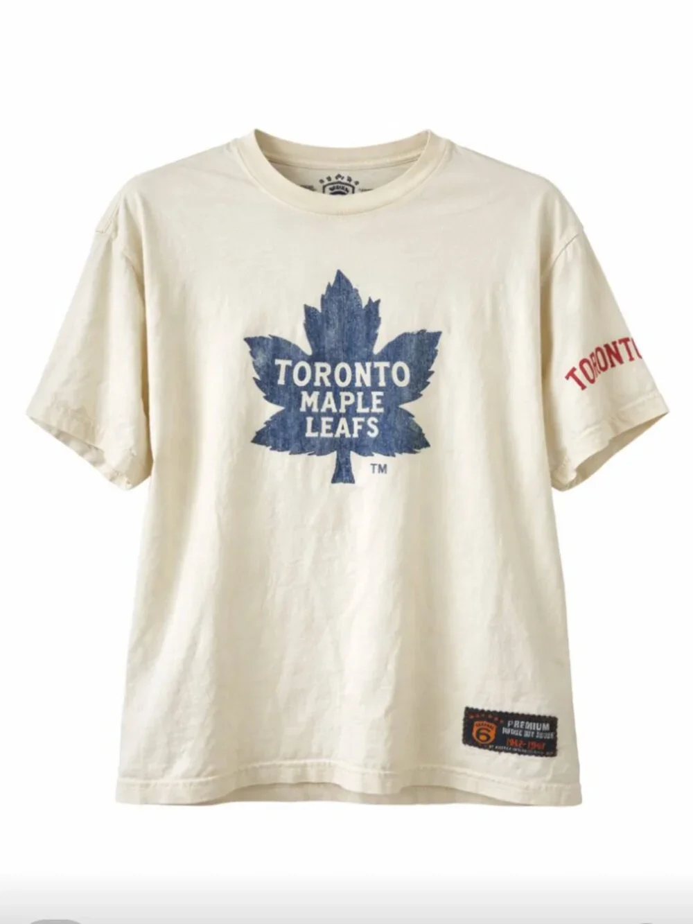 Vintage Original 6 Toronto Maple Leafs Graphic T-Shirt Large - Picture 1 of 6